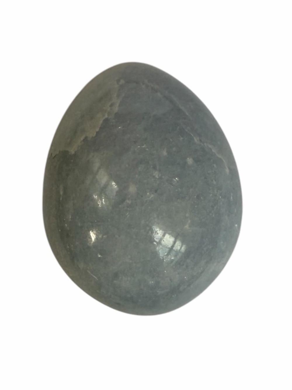 Blue Calcite Egg Decorative Stone - Home Accent ~2” Long